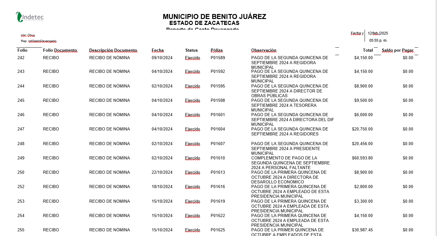 Imagen de GastoDevengado