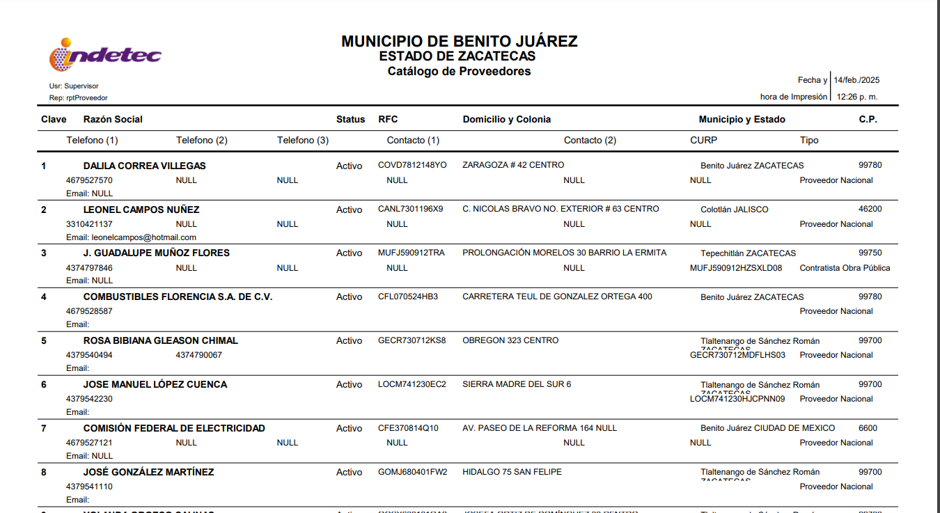 Imagen de proveedores