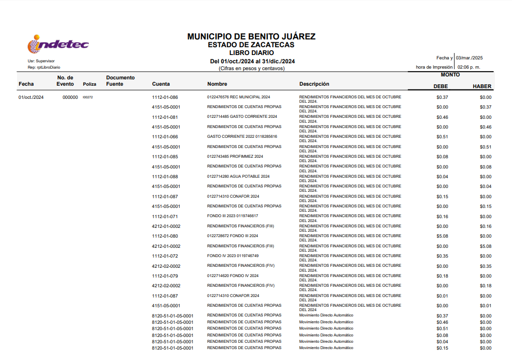 Imagen de rptLibroDiario