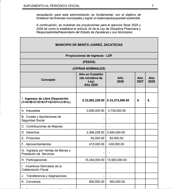 Imagen de LEY DE INGRESOS 2025 1