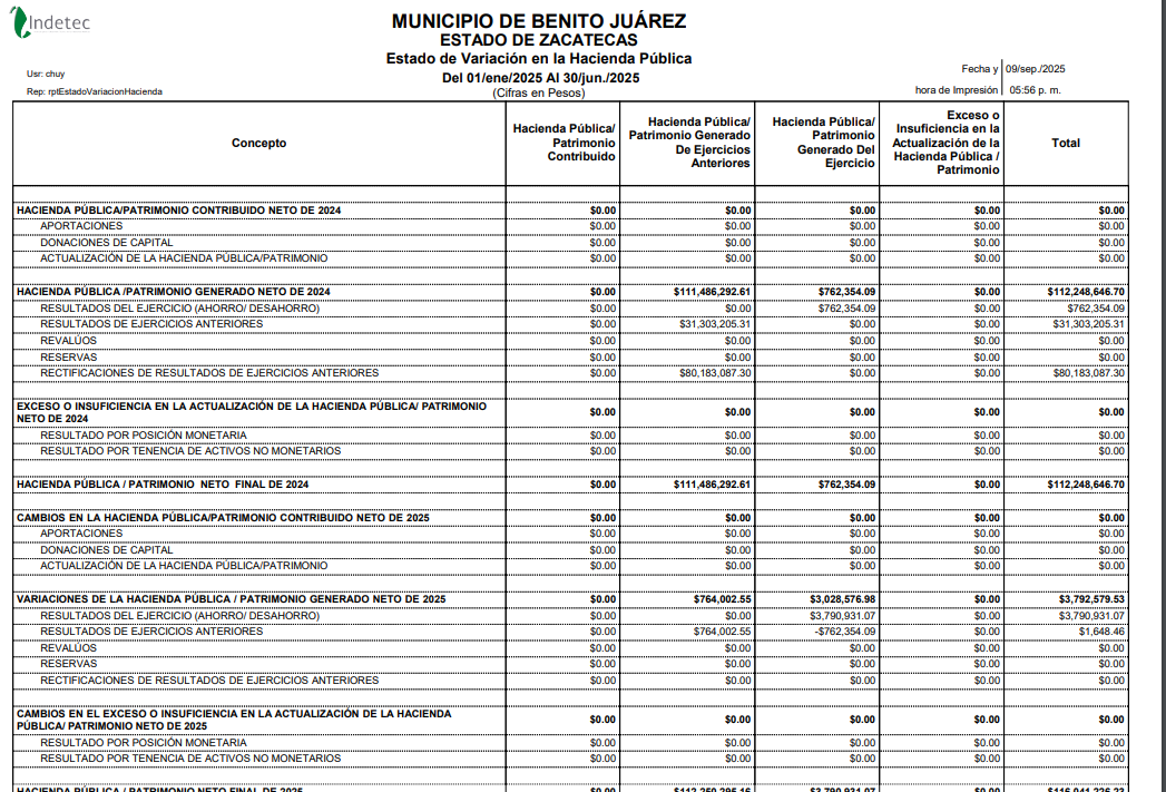 Imagen de ESTADO DE VARIACION EN LA HACIENDA PUBLICA