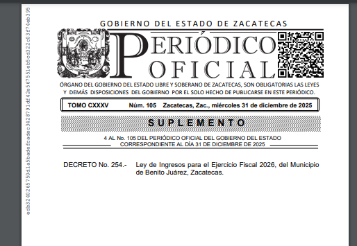 Imagen de LEY DE INGRESOS 2026